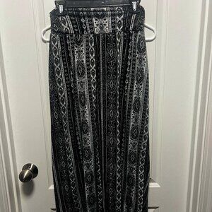 Patterned Maxi Skirt
